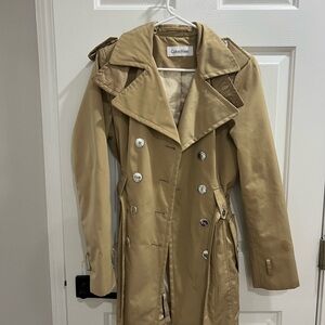 Calvin Klein Tan Trench Coat